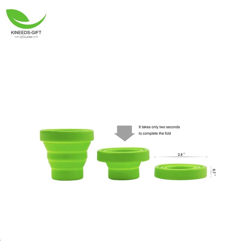Tasse pliable en silicone