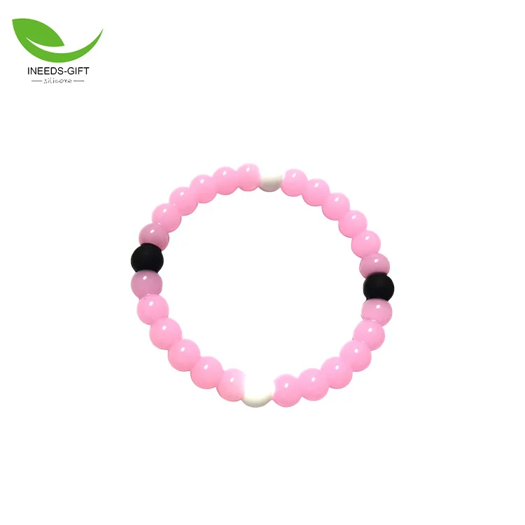 Bracelet de perles en silicone