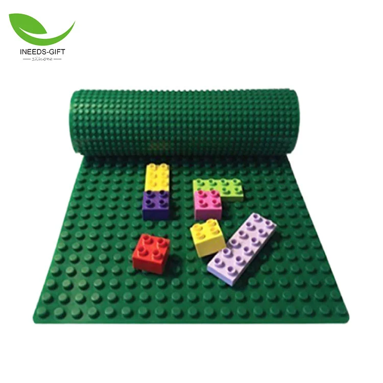 Plaques de base pour blocs de construction en silicone