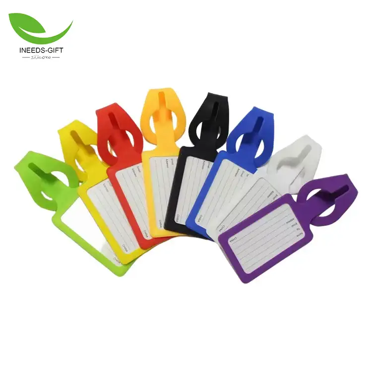 Étiquettes de bagage en silicone